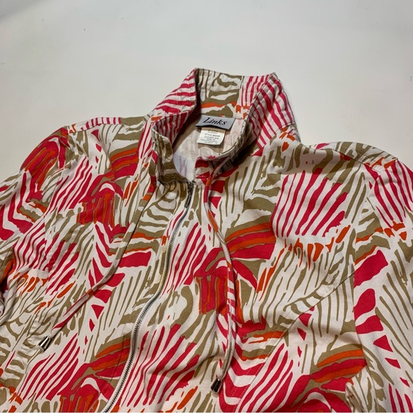 Links Women's 1X XL Jacket Full Zip 5291 AOL Animal print - Picture 4 of 9